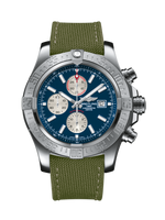 Breitling Super Avenger II Stainless Steel / Mariner Blue / Rubber / Pin (A1337111/C871/105W/A20BA.1)