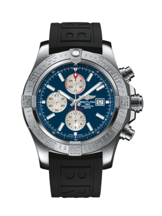 Breitling - A1337111/C871/154S/A20S.1  Super Avenger II Stainless Steel / Mariner Blue / Rubber / Pin