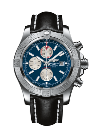 Breitling - A1337111/C871/441X/A20BA.1  Super Avenger II Stainless Steel / Mariner Blue / Calf / Pin