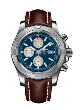 Breitling - A1337111/C871/443X/A20BA.1  Super Avenger II Stainless Steel / Mariner Blue / Calf / Pin