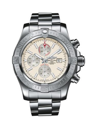 Breitling - A13371111G1A1  Super Avenger II Stainless Steel / Stratus Silver / Bracelet