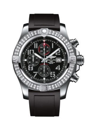 Breitling - A1337153/BC28/135S  Super Avenger II Stainless Steel / Diamond / Volcano Black / Rubber / Pin