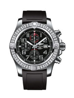 Breitling Super Avenger II Stainless Steel / Diamond / Volcano Black / Calf / Pin (A1337153/BC28/135S)