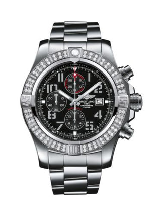 Breitling - A1337153.BC28/168A  Super Avenger II Stainless Steel / Diamond / Volcano Black / Bracelet