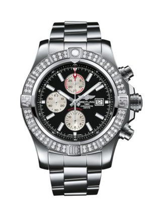 Breitling - A1337153/BC29/168A  Super Avenger II Stainless Steel / Diamond / Volcano Black / Bracelet