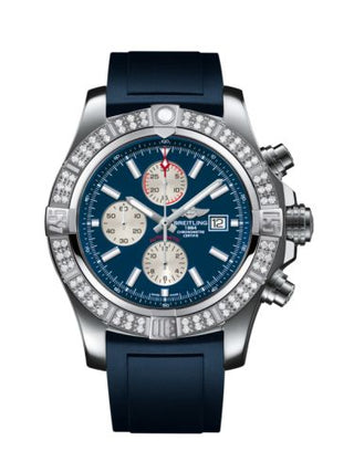 Breitling - A1337153/C871/139S/A20S.1  Super Avenger II Stainless Steel / Diamond / Mariner Blue / Rubber / Pin