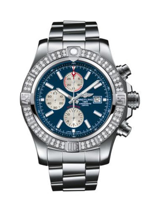 Breitling - A1337153/C871/168A  Super Avenger II Stainless Steel / Diamond / Mariner Blue / Bracelet