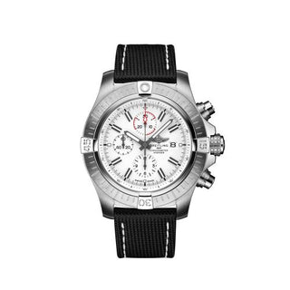 Breitling - A133751A1A1X1  Avenger Chronograph 48 Stainless Steel / White / Calf / Pin