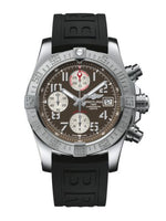 Breitling Avenger II GMT Stainless Steel / Volcano Black / Calf / Pin (A1338111/F564/152S/A20S.1)