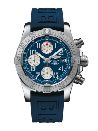 Breitling - A13381111C1S1  Avenger II Stainless Steel / Mariner Blue / Rubber / Folding