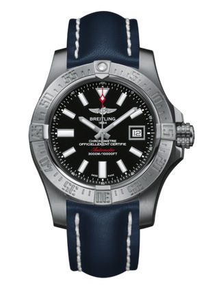 Breitling - A1733110/BC30/105X/A20BASA.1  Avenger II Seawolf Stainless Steel / Volcano Black / Calf / Pin