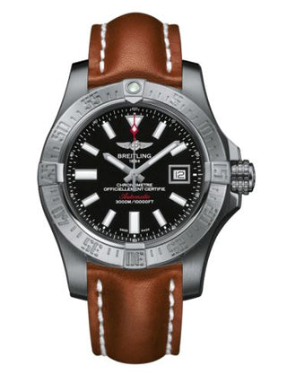 Breitling - A1733110/BC30/433X/A20BASA.1  Avenger II Seawolf Stainless Steel / Volcano Black / Calf / Pin