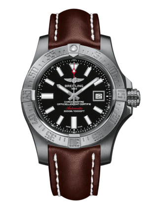 Breitling - A1733110/BC30/437X/A20BASA.1  Avenger II Seawolf Stainless Steel / Volcano Black / Calf / Pin