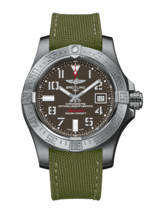 Breitling - A1733110/F563/106W/A20BASA.1  Avenger II Seawolf Stainless Steel / Tungsten Gray / Military / Pin