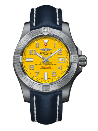 Breitling - A1733110/I519/105X/A20BASA.1  Avenger II Seawolf Stainless Steel / Cobra Yellow / Calf / Pin