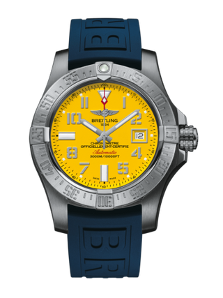 Breitling - A1733110/I519/157S/A20DSA.2  Avenger II Seawolf Stainless Steel / Cobra Yellow / Rubber / Folding