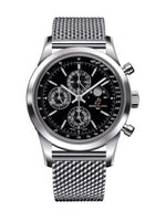 Breitling Transocean Chronograph 1461 Stainless Steel / Black / Calf / Pin (A1931012/BB68/154A)