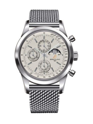 Breitling - A1931012/G750/154A  Transocean Chronograph 1461 Stainless Steel / Silver / Bracelet