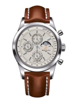 Breitling - A1931012/G750/433X/A20BA.1  Transocean Chronograph 1461 Stainless Steel / Silver / Calf / Pin