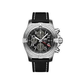 Breitling - A24315101B1X1  Avenger Chronograph GMT 45 Stainless Steel / Black / Strap - Pin