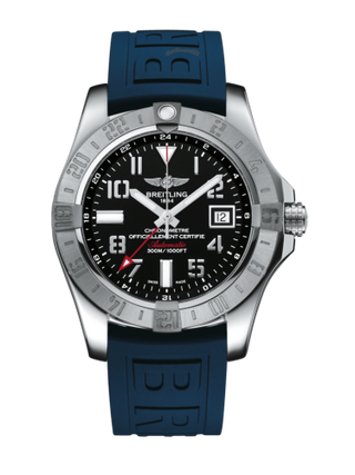 Breitling - A3239011/BC34/157S/A20D.2  Avenger II GMT Stainless Steel / Volcano Black / Rubber / Folding