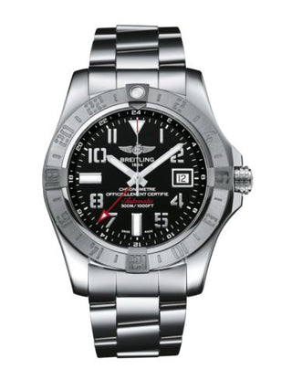 Breitling - A32390111B2A1  Avenger II GMT Stainless Steel / Volcano Black / Bracelet