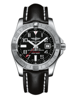 Breitling Avenger II GMT Stainless Steel / Volcano Black / Calf / Folding (A3239011/BC34/435X/A20BA.1)