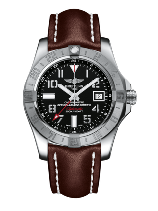 Breitling - A3239011/BC34/437X/A20BA.1  Avenger II GMT Stainless Steel / Volcano Black / Calf / Folding