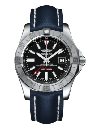 Breitling - A3239011/BC35/105X/A20BA.1  Avenger II GMT Stainless Steel / Volcano Black / Calf / Pin