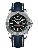 Breitling Avenger II GMT Stainless Steel / Volcano Black / Military / Pin (A3239011/BC35/112X/A20D.1)