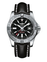 Breitling Avenger II GMT Stainless Steel / Volcano Black / Military / Pin (A3239011/BC35/435X/A20BA.1)