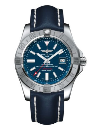 Breitling - A3239011/C872/112X/A20D.1  Avenger II GMT Stainless Steel / Mariner Blue / Calf / Folding