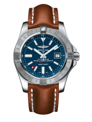 Breitling - A3239011/C872/433X/A20BA.1  Avenger II GMT Stainless Steel / Mariner Blue / Calf / Pin