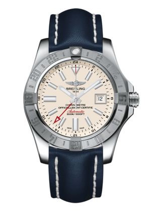 Breitling - A3239011/G778/105X/A20BA.1  Avenger II GMT Stainless Steel / Stratus Silver / Calf / Pin