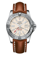 Breitling Avenger II GMT Stainless Steel / Stratus Silver / Calf / Folding (A3239011/G778/433X/A20BA.1)