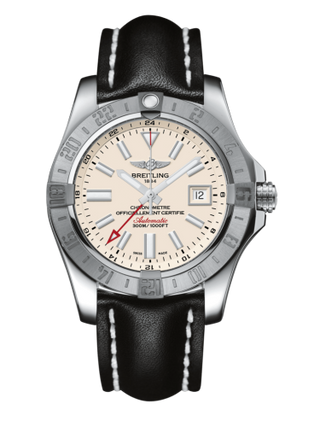 Breitling - A3239011/G778/435X/A20BA.1  Avenger II GMT Stainless Steel / Stratus Silver / Calf / Pin