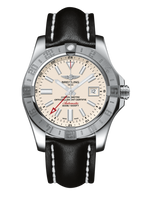 Breitling Avenger II GMT Stainless Steel / Stratus Silver / Calf / Pin (A3239011/G778/435X/A20BA.1)