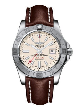 Breitling - A3239011/G778/437X/A20BA.1  Avenger II GMT Stainless Steel / Stratus Silver / Calf / Pin