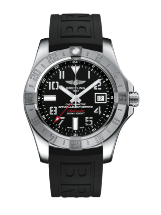 Breitling - A32390111B2S1  Avenger II GMT Stainless Steel / Volcano Black / Rubber / Folding