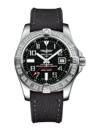 Breitling - A3239053.BC34.109W  Avenger II GMT Stainless Steel / Diamond / Volcano Black / Military