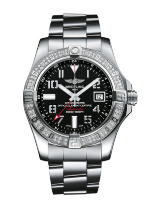 Breitling - A3239053.BC34.170A  Avenger II GMT Stainless Steel / Diamond / Volcano Black / Bracelet