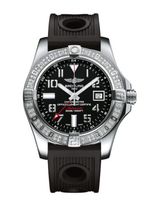 Breitling - A3239053.BC34.200S  Avenger II GMT Stainless Steel / Diamond / Volcano Black / Rubber