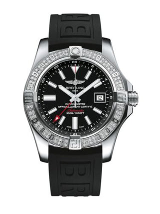 Breitling - A3239053.BC35.152S  Avenger II GMT Stainless Steel / Diamond / Volcano Black / Rubber