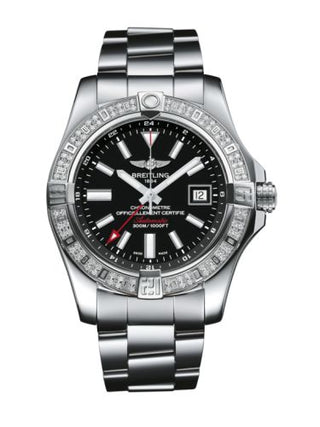 Breitling - A3239053.BC35.170A  Avenger II GMT Stainless Steel / Diamond / Volcano Black / Bracelet