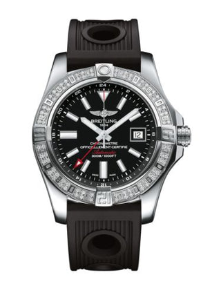 Breitling - A3239053.BC35.200S  Avenger II GMT Stainless Steel / Diamond / Volcano Black / Rubber