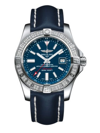 Breitling - A3239053.C872.105X  Avenger II GMT Stainless Steel / Diamond / Mariner Blue / Calf