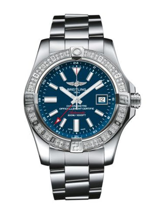 Breitling - A3239053.C872.170A  Avenger II GMT Stainless Steel / Diamond / Mariner Blue / Bracelet