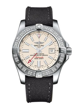 Breitling - A3239053.G778.109W  Avenger II GMT Stainless Steel / Diamond / Stratus Silver / Military