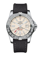 Breitling Avenger II GMT Stainless Steel / Diamond / Stratus Silver / Rubber (A3239053.G778.109W)