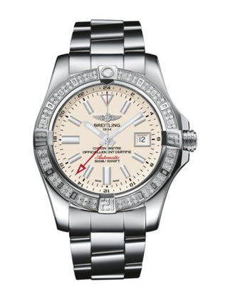 Breitling - A3239053.G778.170A  Avenger II GMT Stainless Steel / Diamond / Stratus Silver / Bracelet